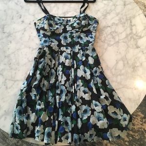 BB Dakota Dresses - Blue Floral Short Dress BB Dakota Dresses - Blue Floral Short Dress